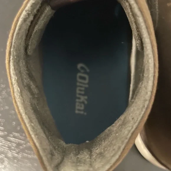 OluKai Men's army green/tan  Boots size 9 - Picture 5 of 9